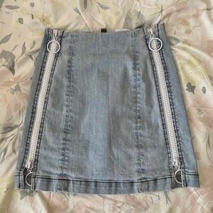 Denim Mini Skirt